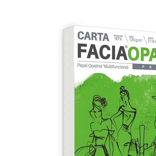 PAPEL OPALINA CTA. BCO. 120G. COPAMEX PAQ. C100H. C.20